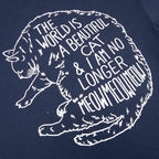 Cat Tee - Navy