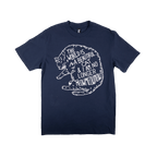 Cat Tee - Navy
